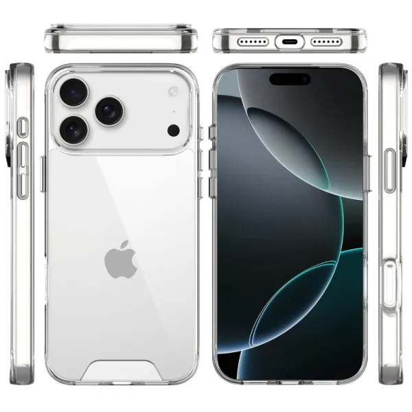 Чохол TPU Space Case transparent для Apple iPhone 17 Pro / 18 Pro (6.3") — Прозорий — фото 3 Чохол TPU Space Case transparent для Apple iPhone 17 Pro / 18 Pro (6.3") — Прозорий — фото 3
