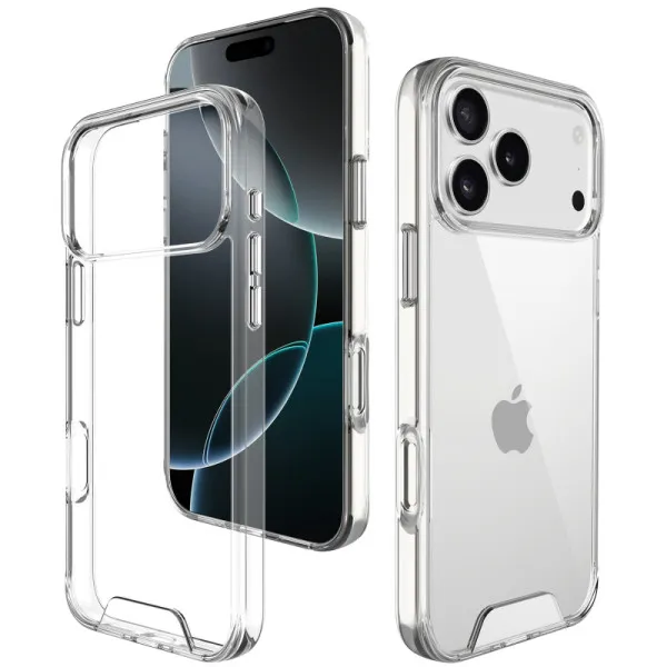 Чохол TPU Space Case transparent для Apple iPhone 17 Pro / 18 Pro (6.3") — Прозорий — фото 4 Чохол TPU Space Case transparent для Apple iPhone 17 Pro / 18 Pro (6.3") — Прозорий — фото 4