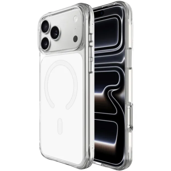 Чохол TPU+PC Space Pure Color with Magnetic Fit для Apple iPhone 17 Pro / 18 Pro (6.3") — Білий — фото 1 Чохол TPU+PC Space Pure Color with Magnetic Fit для Apple iPhone 17 Pro / 18 Pro (6.3") — Білий — фото 1