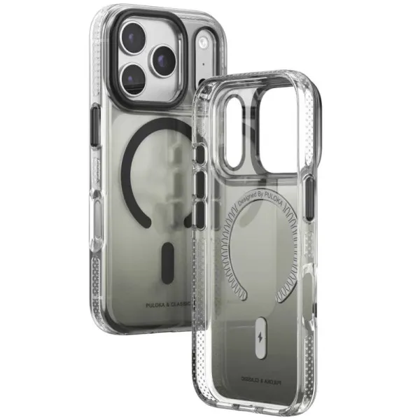 Чохол TPU+PC Puloka Resplendent with Magnetic Fit для Apple iPhone 17 Pro / 18 Pro (6.3") — Чорний — фото 2 Чохол TPU+PC Puloka Resplendent with Magnetic Fit для Apple iPhone 17 Pro / 18 Pro (6.3") — Чорний — фото 2