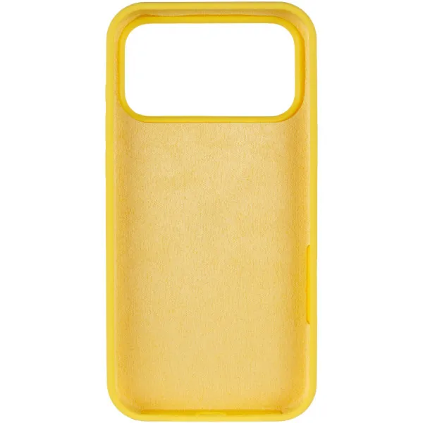 Чехол Silk Full Protective (AA) NO LOGO для Apple iPhone 17 Pro / 18 Pro (6.3") — Желтый — фото 3 Чехол Silk Full Protective (AA) NO LOGO для Apple iPhone 17 Pro / 18 Pro (6.3") — Желтый — фото 3