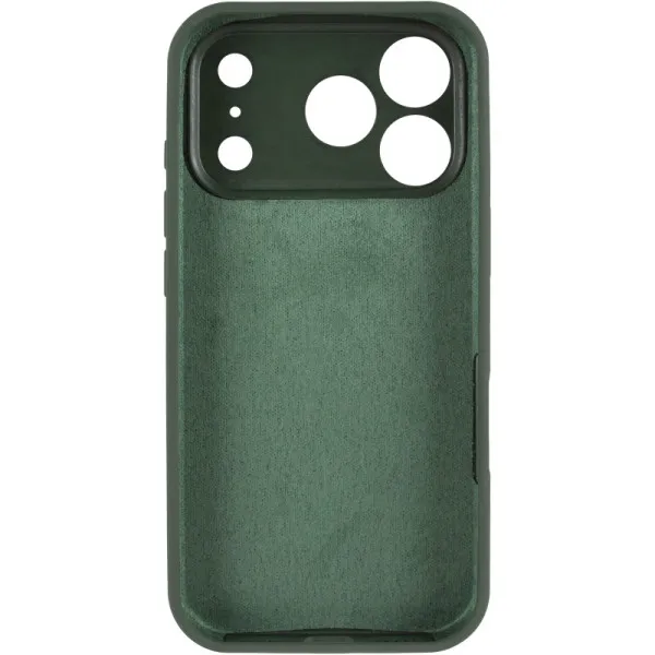 Чохол Silk Full Camera Protective (AA) NO LOGO для Apple iPhone 17 Pro / 18 Pro (6.3") — Зелений — фото 3 Чохол Silk Full Camera Protective (AA) NO LOGO для Apple iPhone 17 Pro / 18 Pro (6.3") — Зелений — фото 3