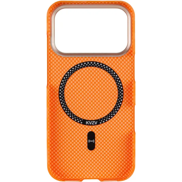 Чехол TPU+PC KVZV Kayla Ultra-thin with Magnetic Fit для Apple iPhone 17 Pro / 18 Pro (6.3") — Оранжевый — фото 3 Чехол TPU+PC KVZV Kayla Ultra-thin with Magnetic Fit для Apple iPhone 17 Pro / 18 Pro (6.3") — Оранжевый — фото 3