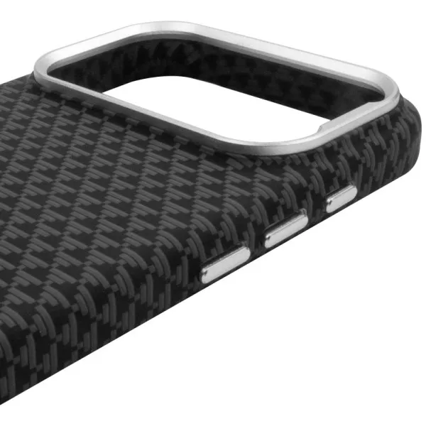 Чехол TPU+PC KVZV Triangular Pattern with Magnetic Fit для Apple iPhone 17 Pro / 18 Pro (6.3") — Черный — фото 5 Чехол TPU+PC KVZV Triangular Pattern with Magnetic Fit для Apple iPhone 17 Pro / 18 Pro (6.3") — Черный — фото 5
