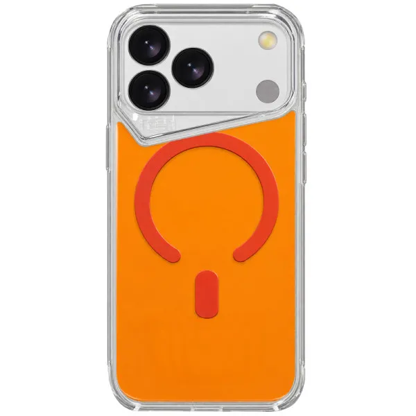 Чохол TPU+PC Gear4 Crystal Palace Shine with Magnetic Fit для Apple iPhone 17 Pro / 18 Pro (6.3") — Помаранчевий Чохол TPU+PC Gear4 Crystal Palace Shine with Magnetic Fit для Apple iPhone 17 Pro / 18 Pro (6.3") — Помаранчевий