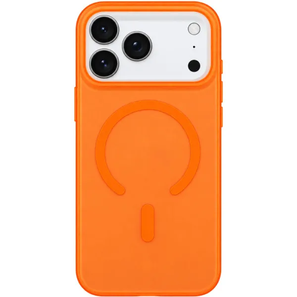 Чохол PC Matte Color with Magnetic Fit для Apple iPhone 17 Pro / 18 Pro (6.3") — Помаранчевий Чохол PC Matte Color with Magnetic Fit для Apple iPhone 17 Pro / 18 Pro (6.3") — Помаранчевий