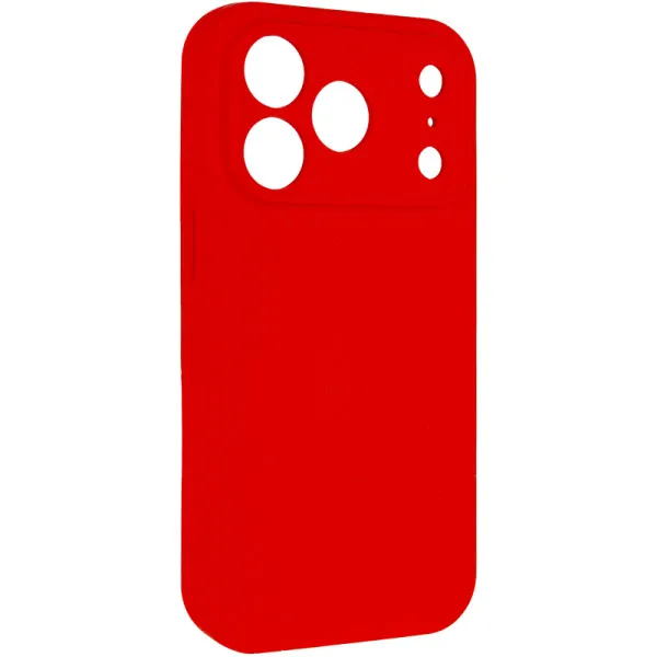 Чехол Silk Full Camera Protective (AA) NO LOGO для Apple iPhone 17 Pro (6.3") — Красный — фото 1