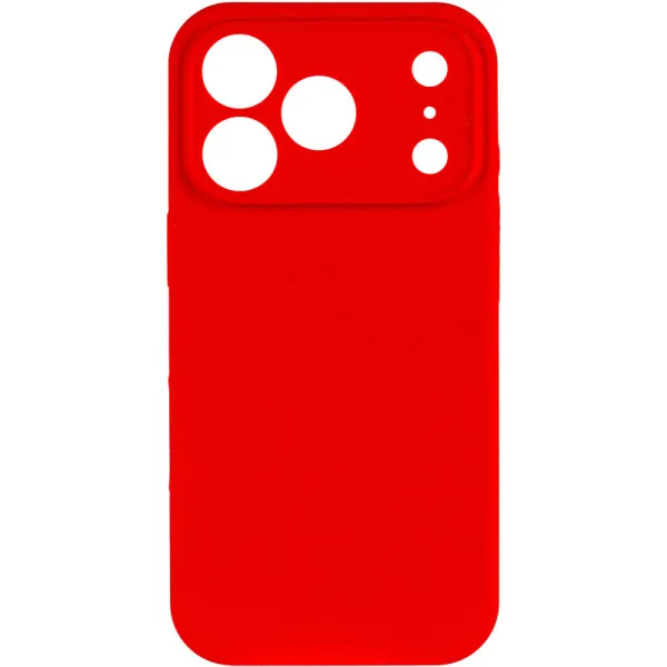 Чехол Silk Full Camera Protective (AA) NO LOGO для Apple iPhone 17 Pro (6.3") — Красный — фото 2