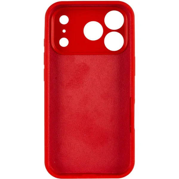 Чехол Silk Full Camera Protective (AA) NO LOGO для Apple iPhone 17 Pro (6.3") — Красный — фото 3
