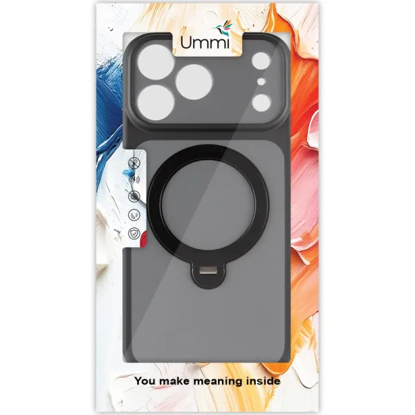 Чохол Ummi Full Camera with Magnetic Fit HQ Ring для Apple iPhone 18 Pro / 17 Pro (6.3") — Чорний — фото 2 Чохол Ummi Full Camera with Magnetic Fit HQ Ring для Apple iPhone 18 Pro / 17 Pro (6.3") — Чорний — фото 2