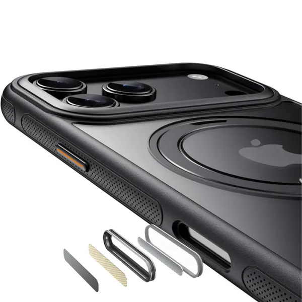 Чохол Ummi Stylish with MagSafe Ring для Apple iPhone 17 Pro / 18 Pro (6.3") — Чорний — фото 4 Чохол Ummi Stylish with MagSafe Ring для Apple iPhone 17 Pro / 18 Pro (6.3") — Чорний — фото 4