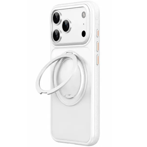 Чохол Ummi Stylish with MagSafe Ring для Apple iPhone 17 Pro / 18 Pro (6.3") — Білий — фото 1 Чохол Ummi Stylish with MagSafe Ring для Apple iPhone 17 Pro / 18 Pro (6.3") — Білий — фото 1