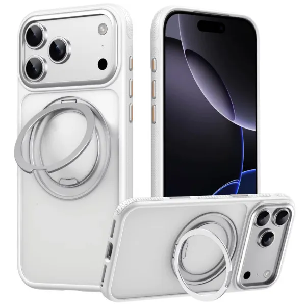 Чохол Ummi Stylish with MagSafe Ring для Apple iPhone 17 Pro / 18 Pro (6.3") — Білий — фото 2 Чохол Ummi Stylish with MagSafe Ring для Apple iPhone 17 Pro / 18 Pro (6.3") — Білий — фото 2