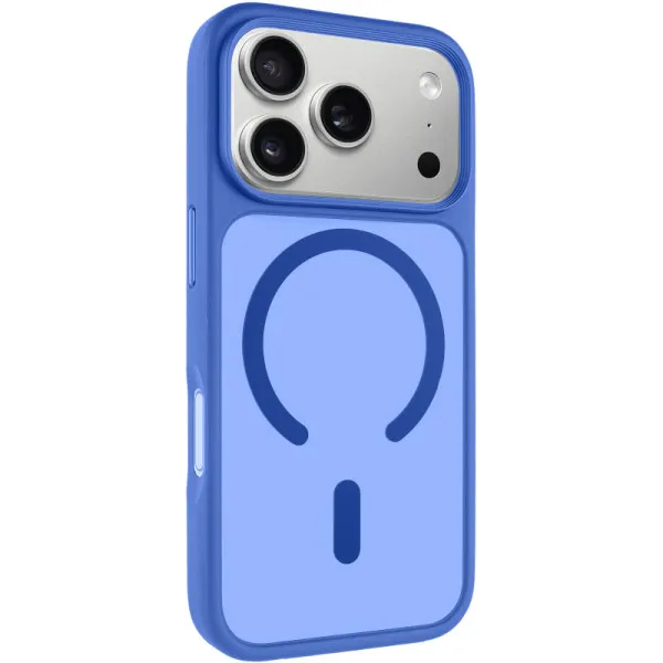 TPU+PC чохол Metal Buttons with Magnetic Fit для Apple iPhone 18 Pro / 17 Pro (6.3") — Блакитний TPU+PC чохол Metal Buttons with Magnetic Fit для Apple iPhone 18 Pro / 17 Pro (6.3") — Блакитний
