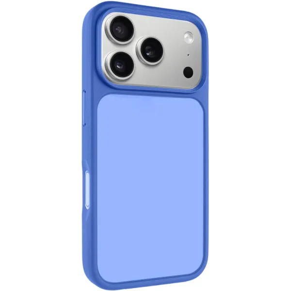 TPU+PC чохол Metal Buttons для Apple iPhone 18 Pro / 17 Pro (6.3") — Блакитний TPU+PC чохол Metal Buttons для Apple iPhone 18 Pro / 17 Pro (6.3") — Блакитний