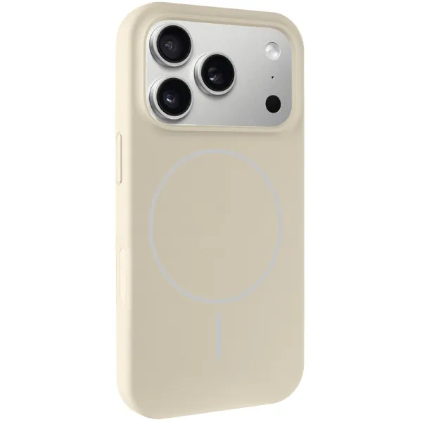Чехол Silk Full Protective (AA) NO LOGO with Magnetic Fit для Apple iPhone 17 Pro / 18 Pro (6.3") — Бежевый Чехол Silk Full Protective (AA) NO LOGO with Magnetic Fit для Apple iPhone 17 Pro / 18 Pro (6.3") — Бежевый