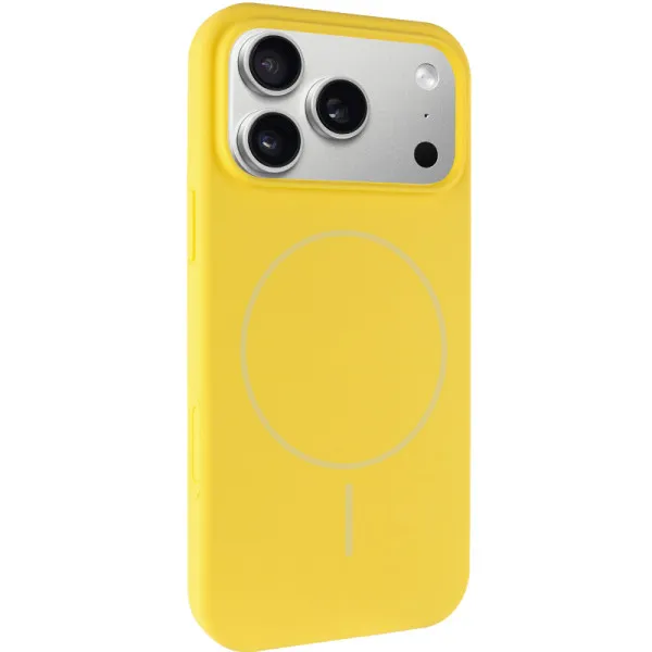 Чехол Silk Full Protective (AA) NO LOGO with Magnetic Fit для Apple iPhone 17 Pro / 18 Pro (6.3") — Желтый Чехол Silk Full Protective (AA) NO LOGO with Magnetic Fit для Apple iPhone 17 Pro / 18 Pro (6.3") — Желтый