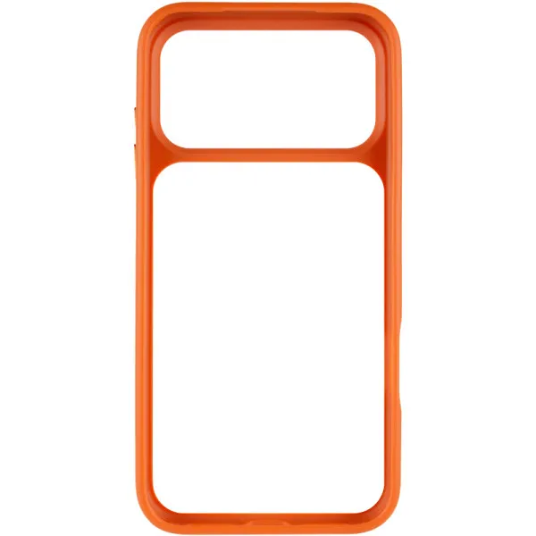 TPU+PC чехол Metal Buttons для Apple iPhone 17 Pro (6.3") — Оранжевый — фото 3