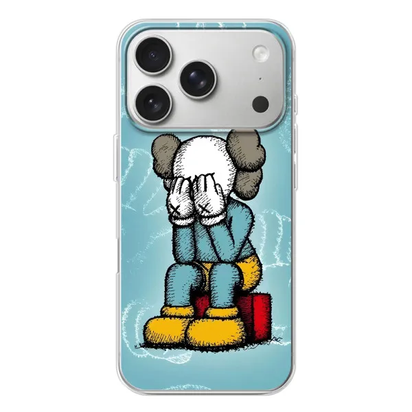 Чехол с принтом «Плач Bearbrick» для iPhone 17 Pro