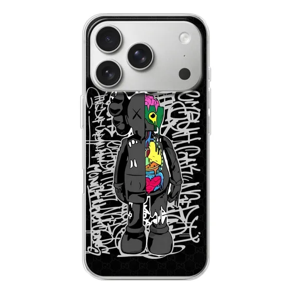 Чехол с принтом «Стиль Bearbrick» для iPhone 17 Pro