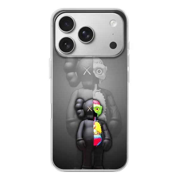 Чехол с принтом «Тело Bearbrick» для iPhone 17 Pro