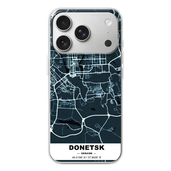 Чехол с принтом «Донецк» для iPhone 17 Pro