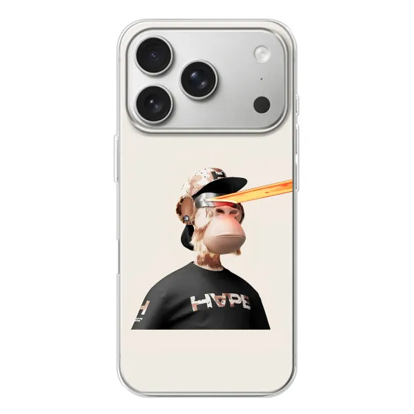 Чохол з принтом «мавпа NFT в окулярах» для iPhone 17 Pro Чохол з принтом «мавпа NFT в окулярах» для iPhone 17 Pro