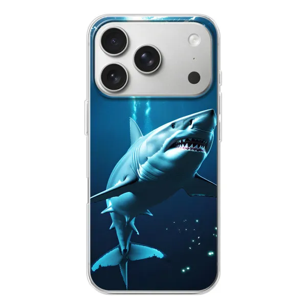 Чехол с принтом «Акула под водой» для iPhone 17 Pro