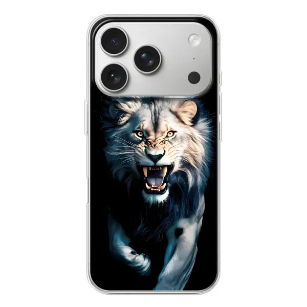 Чехол с принтом «Лев в темноте» для iPhone 17 Pro