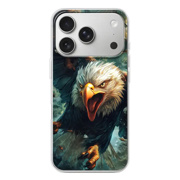 Чехол с принтом «Орел в полете» для iPhone 17 Pro
