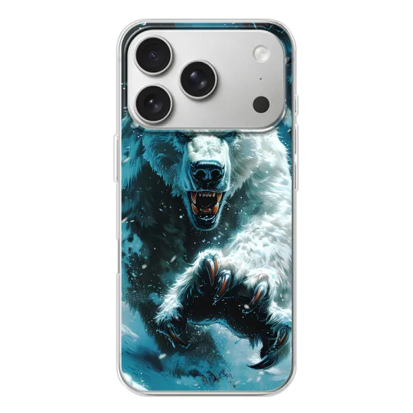 Чехол с принтом «Полярный медведь» для iPhone 17 Pro