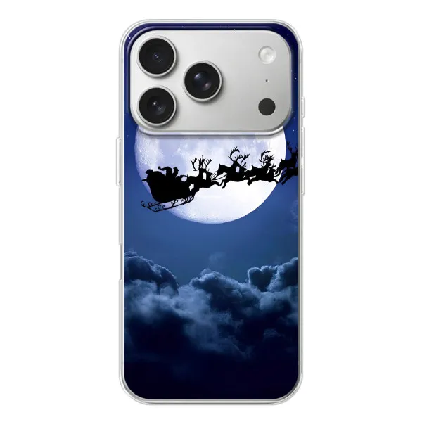 Чехол с принтом «Санта - луна» для iPhone 17 Pro