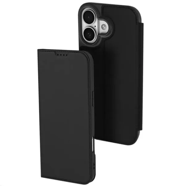 Чохол-книжка Dux Ducis з кишенею для візиток для Apple iPhone 17 (6.3") — Чорний — фото 1