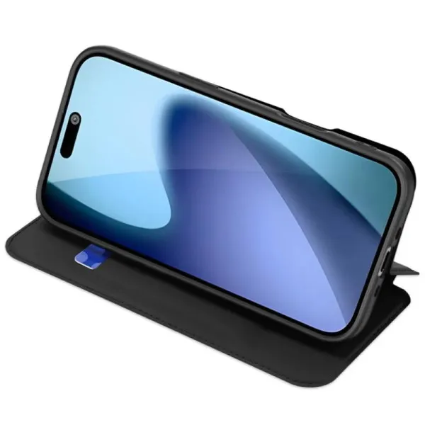Чохол-книжка Dux Ducis з кишенею для візиток для Apple iPhone 17 (6.3") — Чорний — фото 2