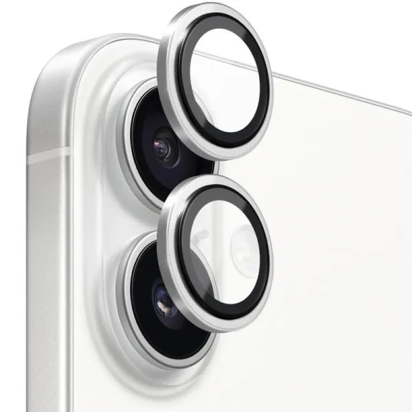 Защитное стекло BlueO Metal на камеру для Apple iPhone 17 (6.3") — Серебряный — фото 1