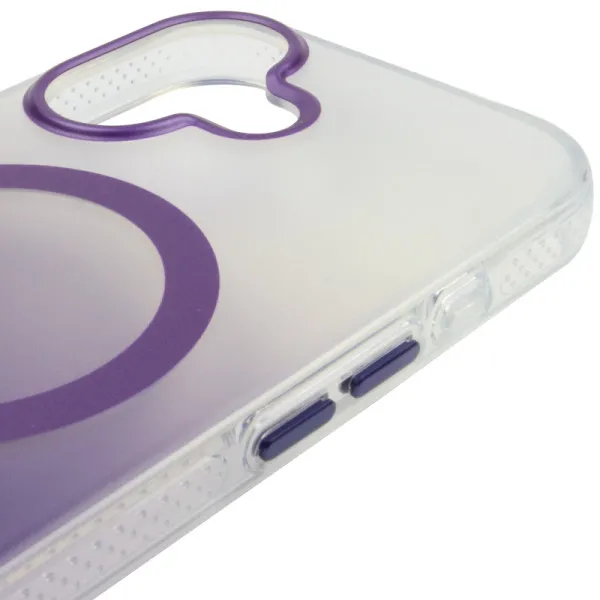 Чохол TPU+PC Phantom with Magnetic Fit для Apple iPhone 17 (6.3") — Фіолетовий — фото 4 Чохол TPU+PC Phantom with Magnetic Fit для Apple iPhone 17 (6.3") — Фіолетовий — фото 4