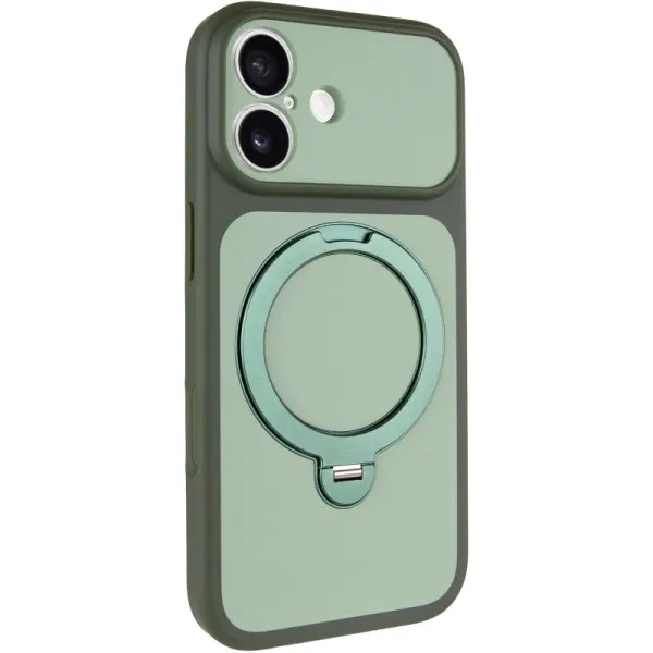 Чехол Ummi Full Camera with Magnetic Fit HQ Ring для Apple iPhone 17 (6.3") — Зеленый — фото 1 Чехол Ummi Full Camera with Magnetic Fit HQ Ring для Apple iPhone 17 (6.3") — Зеленый — фото 1