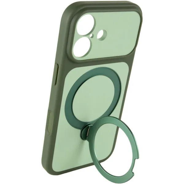 Чехол Ummi Full Camera with Magnetic Fit HQ Ring для Apple iPhone 17 (6.3") — Зеленый — фото 4 Чехол Ummi Full Camera with Magnetic Fit HQ Ring для Apple iPhone 17 (6.3") — Зеленый — фото 4
