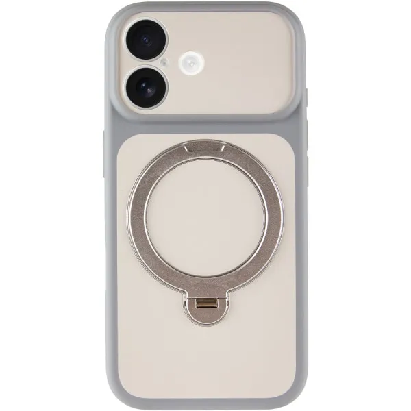 Чехол Ummi Full Camera with Magnetic Fit HQ Ring для Apple iPhone 17 (6.3") — Серый — фото 2 Чехол Ummi Full Camera with Magnetic Fit HQ Ring для Apple iPhone 17 (6.3") — Серый — фото 2