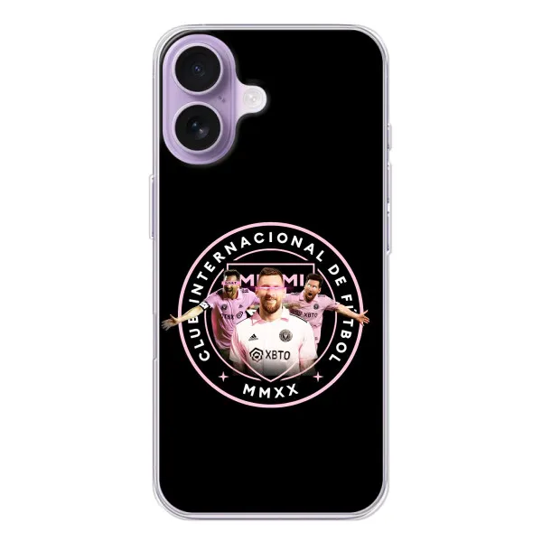 Чехол с принтом «Месси в лого» для iPhone 17