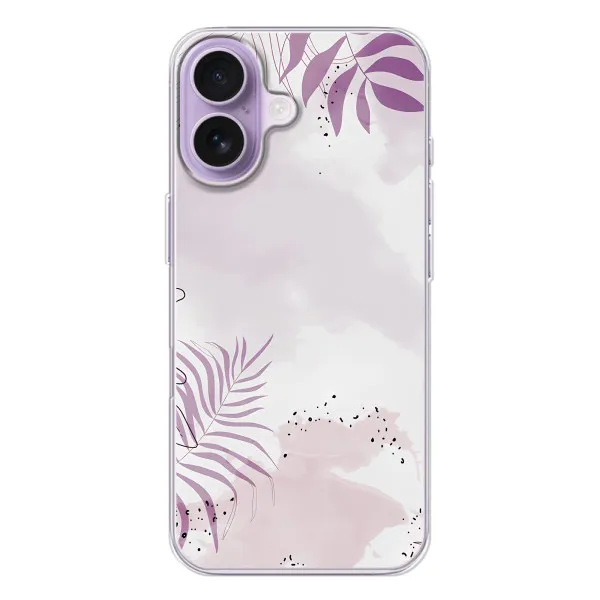 Чехол с принтом «Фиолетовые листья» для iPhone 17