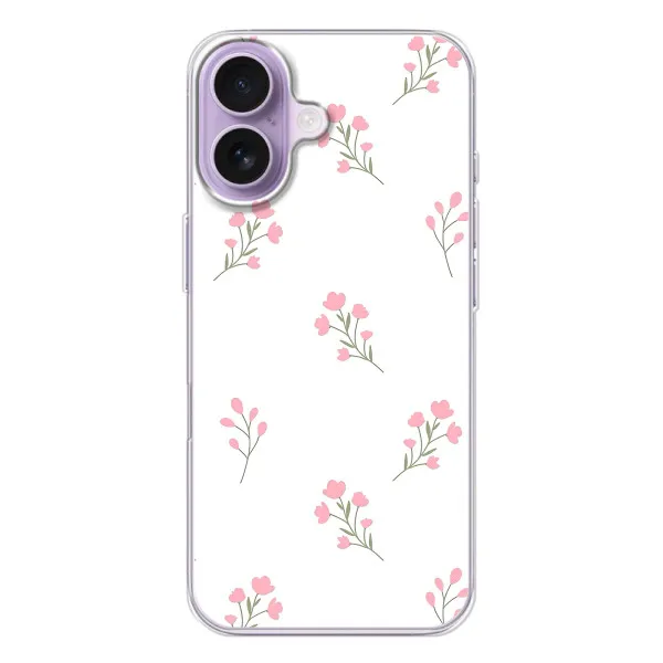 Чехол с принтом «Розовые цветы» для iPhone 17