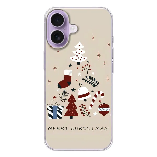 Чехол с принтом «Merry Christmas» для iPhone 17 Чехол с принтом «Merry Christmas» для iPhone 17