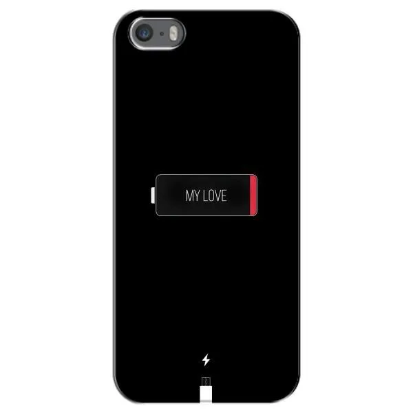 Чехол с принтом «Love battery» для iPhone 5 / 5s / SE