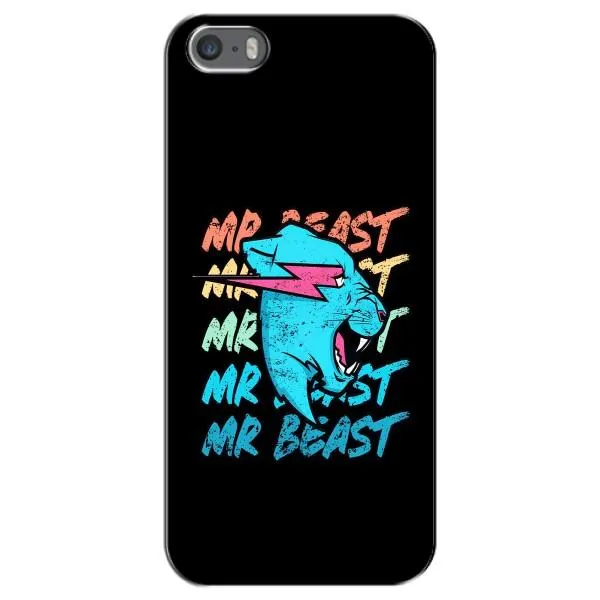 Чехол с принтом «logo Mr beast» для iPhone 5 / 5s / SE Чехол с принтом «logo Mr beast» для iPhone 5 / 5s / SE