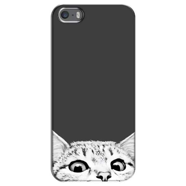 Чехол с принтом «Выглядывает кот» для iPhone 5 / 5s / SE
