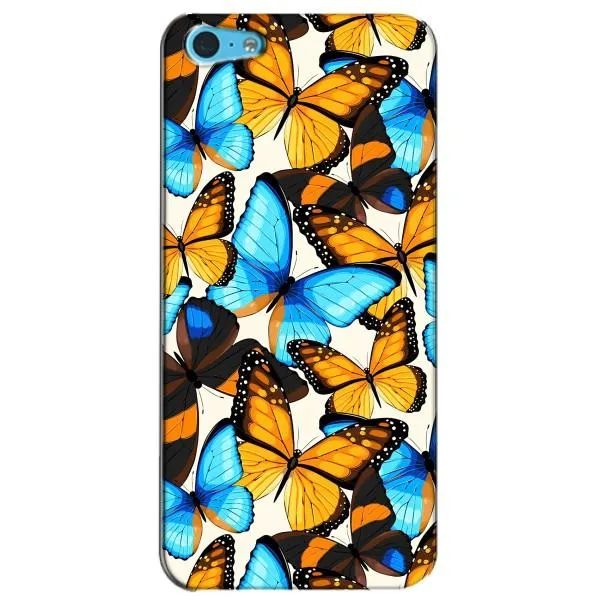 Чехол с принтом «Яркие бабочки» для iPhone 5c