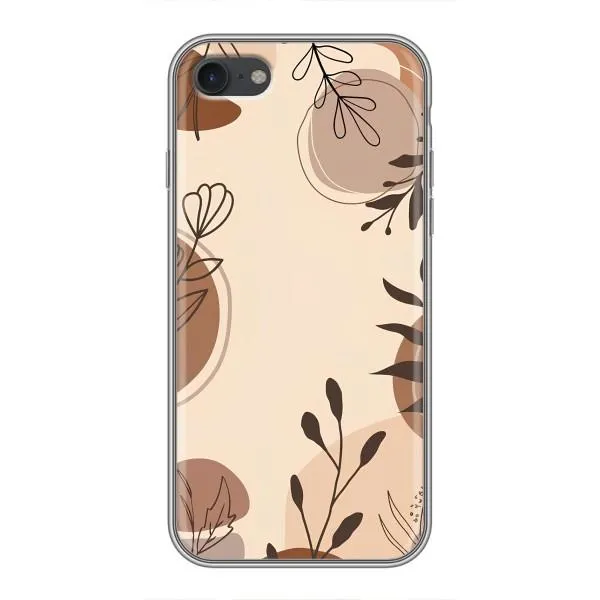 Чехол с принтом «Коричневые цветы» для iPhone 6 / 6s