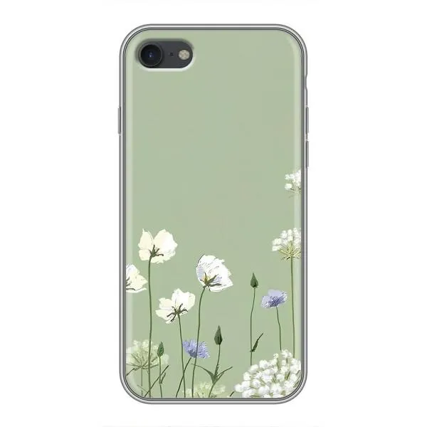 Чехол с принтом «Цветы на зеленом» для iPhone 6 / 6s