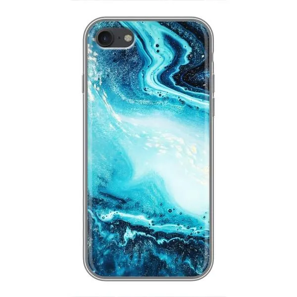 Чехол с принтом «Голубой мрамор» для iPhone 6 / 6s